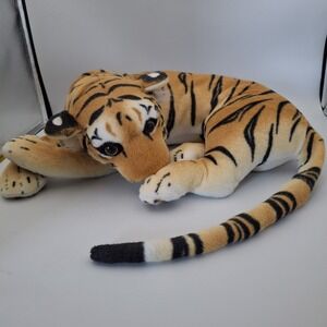 Tiger Realistic 19" Plush‎ American Furniture Warehouse Calm Resting Feline